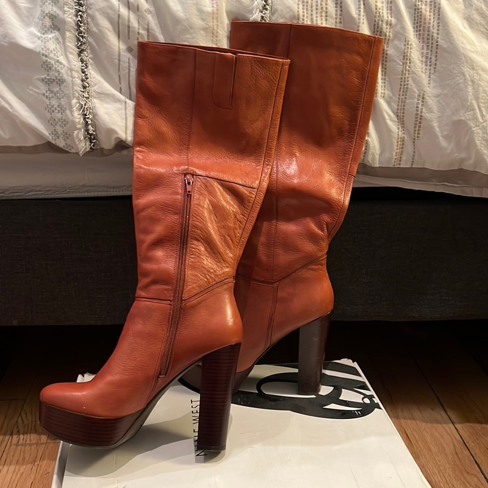 Nine west long heeled boots